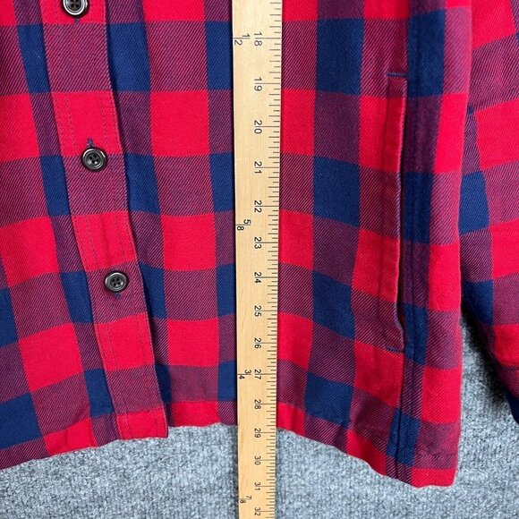 L.L Bean Primaloft Plaid Quilt Lined Long Sleeve Button Down Shirt‎ Size L - Picture 6 of 10